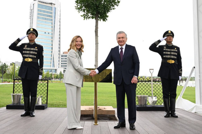 O‘zbekiston Prezidenti va Italiya Bosh vaziri daraxt o‘tqazdilar