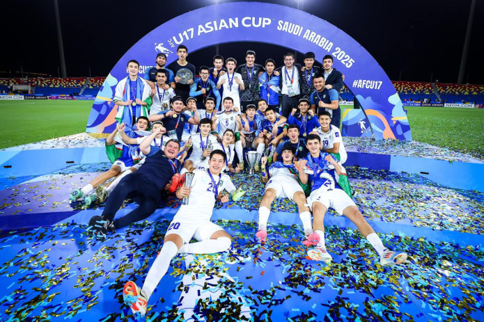 Osiyo chempioni bo‘lgan futbolchilar va murabbiysi unvon va medallar bilan mukofotlanadi