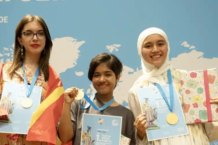 Germaniyada o‘zbekistonlik qiz nemis tili bo‘yicha Butunjahon olimpiadasida g‘olib bo‘ldi