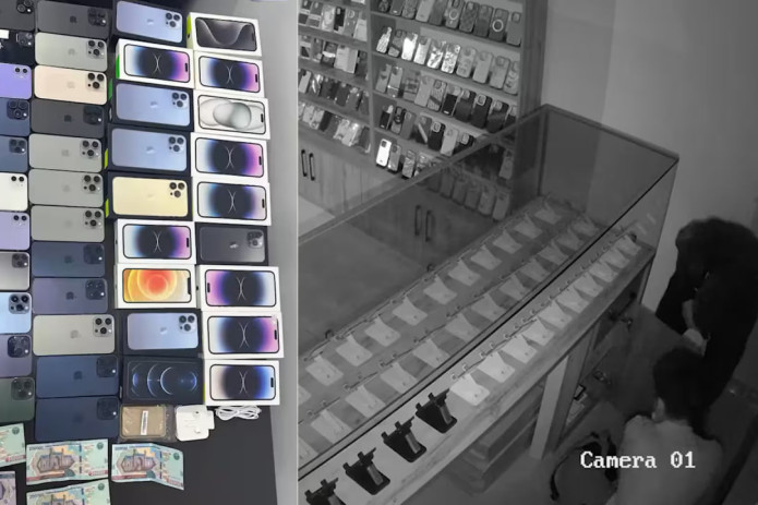 Toshkentda ikki yigit do‘konga kirib, 41 ta iPhone‘ni o‘g‘irlab ketishdi