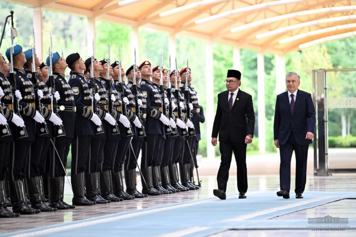 Malayziya Bosh vazirini rasmiy kutib olish marosimi bo‘lib o‘tdi