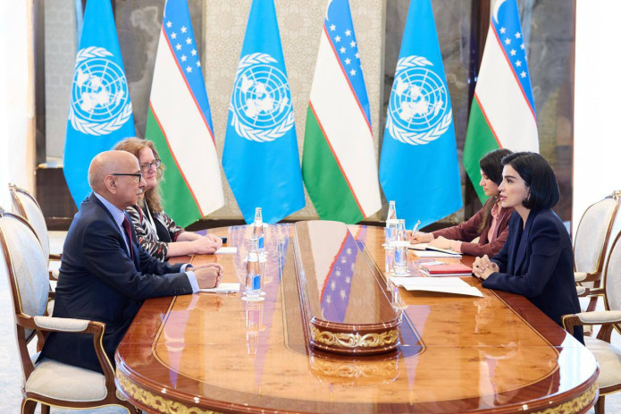Saida Mirziyoyeva BMT bosh kotibining iqtisodiy rivojlanish bo‘yicha yordamchisi bilan uchrashuv o‘tkazdi