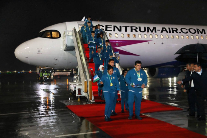 V yoshlar Para Osiyo o‘yinlarida birinchilikni qo‘lga kiritgan parasportchilar tantanali kutib olindi