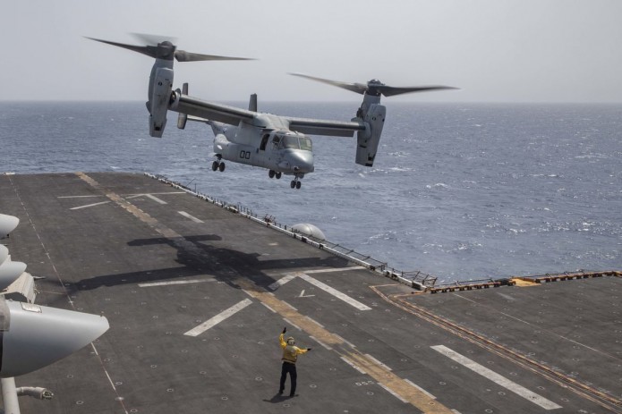 AQShning Osprey harbiy kemasi Yaponiya qirg‘oqlarida halokatga uchradi
