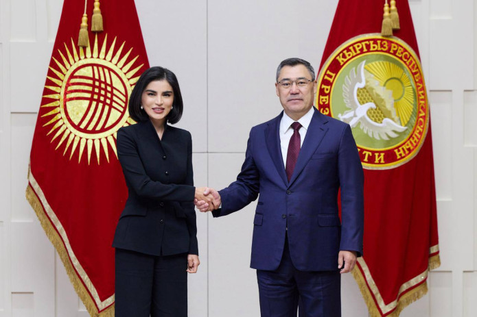 Saida Mirziyoyeva Qirg‘iziston Prezidenti Sadir Japarov bilan uchrashdi