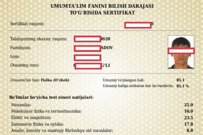 Endi 16 yoshga to‘lmagan o‘quvchilar ham milliy sertifikat imtihonida qatnashishi mumkin