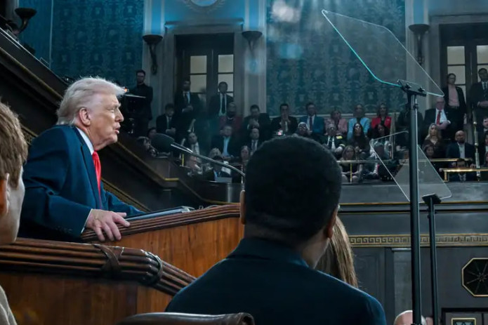 Tramp o'zining yillik "Ittifoq holati" nutqida xalqqa murojaat qildi