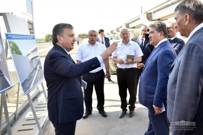 Президент ознакомился со строительством Сергелийской ветки метрополитена