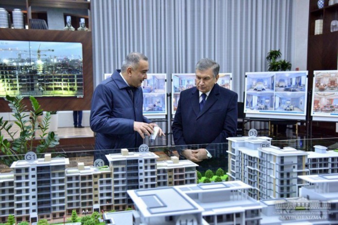 Шавкат Мирзиёев ознакомился с ходом строительства “Tashkent City”