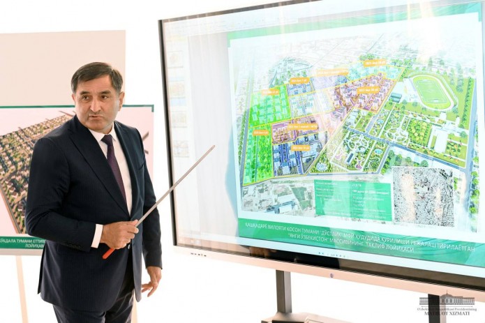 В Касанском районе Кашкадарьи возводят массивы«Новый Узбекистан»