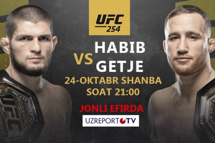 UZREPORT TV UFC 254 musobaqasi translyatsiya huquqini xarid qildi