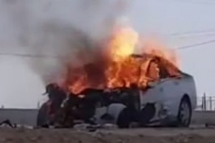 Четыре человека сгорели заживо в результате столкновения Lacetti и Isuzu в Кашкадарье