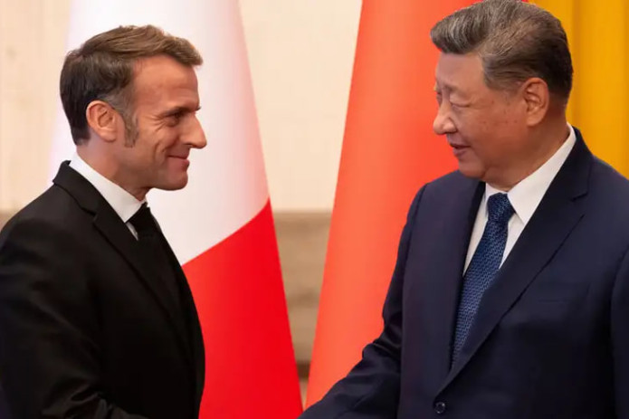 Makron Xitoyni Ukrainadagi urushni tugatishga yordam berishga chaqirdi