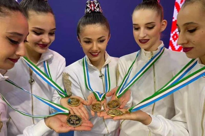 Гимнастки Узбекистана впервые заняли первое место на Кубке мира