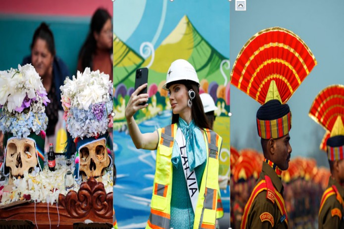“Koinot go‘zali 2023” tanlovi ishtirokchilari, Boliviyadagi Boshsuyaklar kuni: yasatilgan skeletlar,  Berlin devori qulaganining 34 yilligi. 10-noyabr suratlari