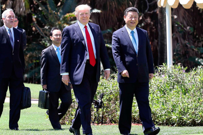 Tramp Xitoy raisini inauguratsiyasiga taklif qildi