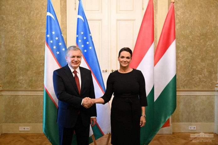 Состоялась встреча Шавката Мирзиёева с президентом Венгрии Каталин Новак