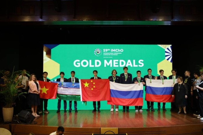 Xalqaro Mendeleyev kimyo olimpiadasida O‘zbekiston terma jamoasi 7 ta medalni qo‘lga kiritdi