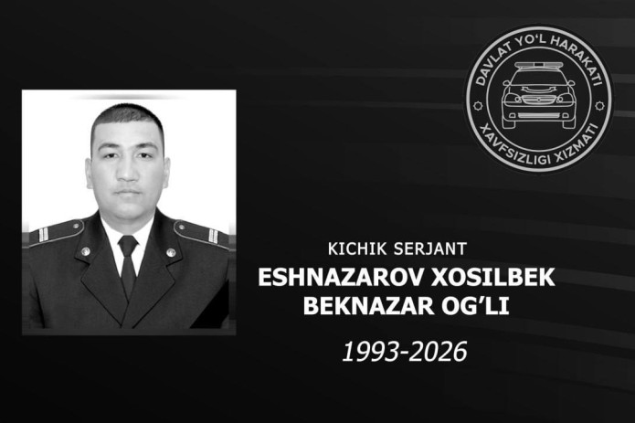 Marhum kichik serjant Xosilbek Eshnazarov “Jasorat” medali bilan mukofotlandi