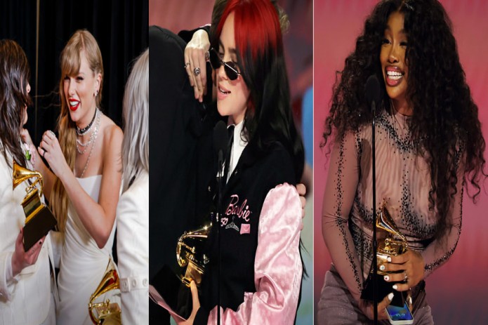 "Grammy-2024" mukofoti: Teylor Svift to'rtinchi marta "Yilning eng yaxshi albomi" nominatsiyasini oldi, "Yil rekordi" nominatsiyasi g'olibi Mayli Sayrus, Billi Eilish ijrosi. Kun suratlari