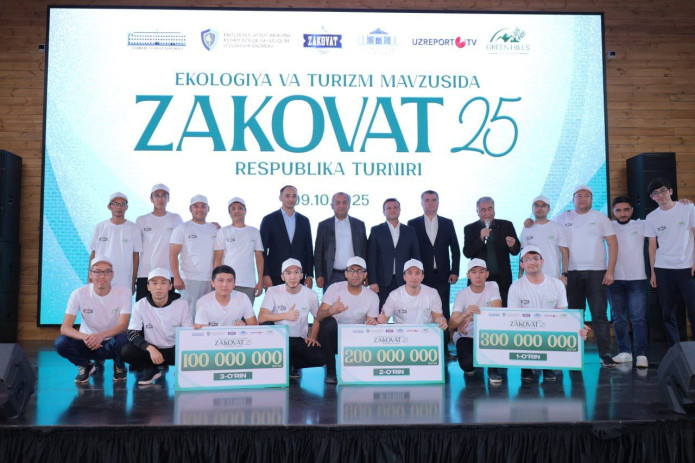 "Green Hills Resort" majmuasida “Ekologiya va turizm” mavzusidagi “Zakovat–25” musobaqasi o'tkazildi