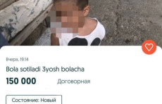 Toshkentda onlayn savdo platformasiga 3 yoshli bola sotuvga qo'yildi