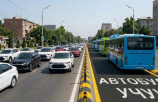 Avtobuslar uchun maxsus yo‘laklar to‘siqlar bilan ajratiladi